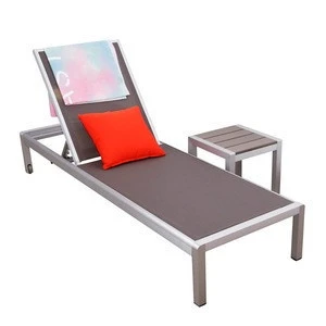 Swimming pool chaise lounge  beach aluminum outdoor furniture sun  lounge chair