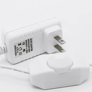 Switching ac dc adaptor 12v 1a power adapter with dimmer switch  for christmas LED strip with FCC