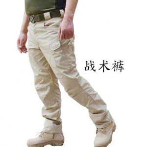 Tactical Pants Men Summer Casual Army Military Style Trousers Cargo Pants Overalls Zipper Pocket Pants