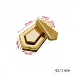 TANAIhandbag hardware French adjuster customize bag twist lock wholesale