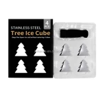 Teacher Gifts Appreciation Gifts 4pcs Set Christmas Tree Stainless Steel Ice Cubes