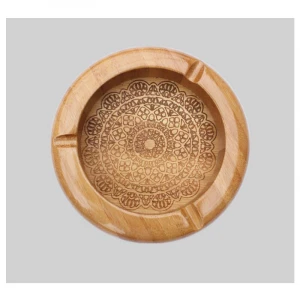 The factory wholesale 100% natural environmental protection high quality square bamboo family cigarette ashtray