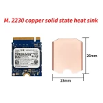 TISHRIC Pure Copper M.2 Solid Universal Heatsink Cooler Radiator for 2230 NVME NGFF M2 Solid State  Cooling