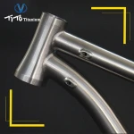 TiTo manufacturer titanium alloy head tube 142-12 barrel shaft hidden disc brake bicycle frame mountain bike parts frame