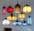 Import Tonghua Hot Sale Modern Colourful Tubular Shape Decorative Glass Shell Edison Bulb Hotel Pendant Lamp from China