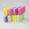 Top faith rainbow color scouring pad sponge  kitchen cleaning scrub sponge scourer 10*7*3cm eco friendly