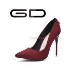 Top fashion shiny patent leather stiletto woman leather shoe high heels