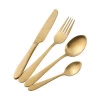 Top selling 2.5mm PVD GOLD color stainless steel cutlery flatware set