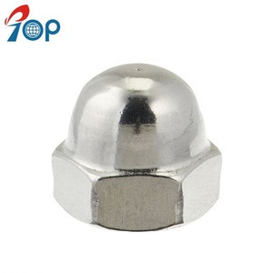 TOP Stainless Steel 18-8 Plain Finish Acorn Cap Nuts