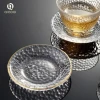 Transparent borosilicate glass saucer / tea cup saucer