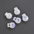 Import Transparent plastic round ball cord lock end toggles spring clip stoppers for 6-7mm bungee shock cord HLD/K-003 from China