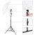 Import Triple 600W 5500K Photo Studio Day Light Umbrella Continuous Light Kit With Carrying Case, Professional Light for Studio from China