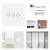 Import Tuya Xenon Electric Wifi Switch EU Standard AC100V-240V Crystal Glass Panel Touch Power Smart Window Curtain Switch from China
