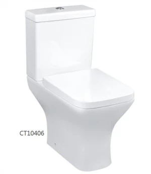 Two Piece Toilet Luxurious Close-coupled Toilet Suite elongated p-trap washdown flushing,full closed design