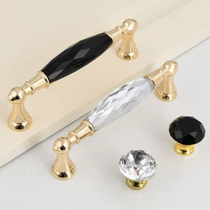Unique Style Crystal Drawer Door Pull Handle Furniture Handles And Knobs