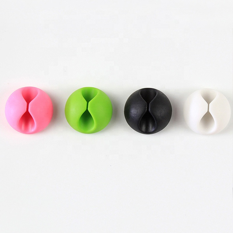 Buy Universal Silicone Holder Clips Usb Cable Management Headphone ...