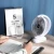 Import USB Charging 1200mAh Mini Electric Fan Simple Wind Four-Speed Adjustment Multifunctional Office Home Use Portable Fan from China