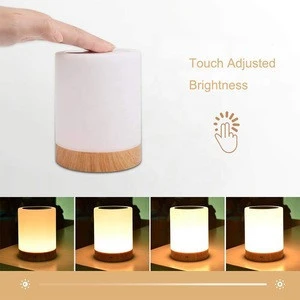 USB rgb color Rechargeable battery changing handing Night Light Kids Touch Control Dimmable LED Bedside Desk Bedroom Table Lamp