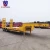 Import Used 2 axle 3 axles military bulk cargo carrier 18 meter long lowbed low bed ramp trailer from China