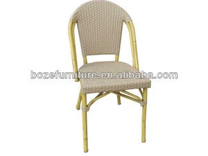 USED BAMBOO OUTDOOR RETRO DESIGN CAFE RATTAN CHAIR