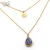 V&amp;R Drop Pendant Semi-precious Stone Handmade Layered Necklace
