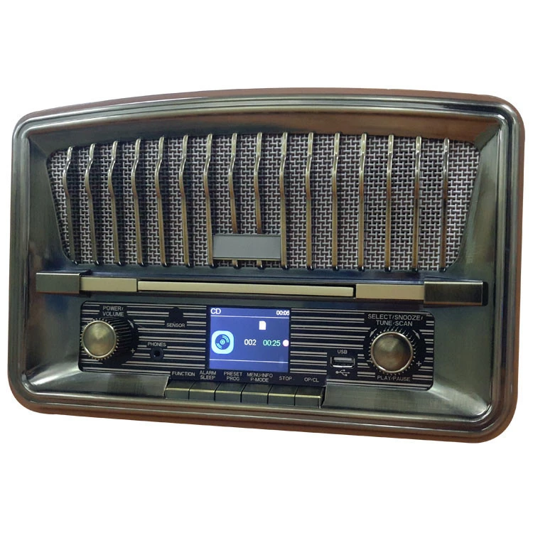 Vintage CD Record Player with DAB FM Radio