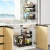 Wall Hanging Side Sliding Magnetic Pull Out Refrigerator Rack Kitchen Storage Holder Spice Container Washing Machine Shelf