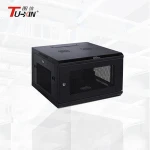 Wall mount locking network cabinet 4U Data cabinet with mesh door