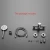 Import Wall mounted bathroom fittings with brushed nickel shwer head bathroom faucet shower set from China