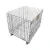 Import warehouse bulk collapsible rigid steel metal folding stackable wire mesh storage pallet cages with wooden pallet from China