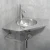 Import Wash Basin | Wall Hung Bathroom Vanity Sink , Stainless Steel , Made in Italy , ORN Glossy from Italy