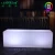 Waterproof rechargeable Indoor and outdoor LED illuminated straight party bench