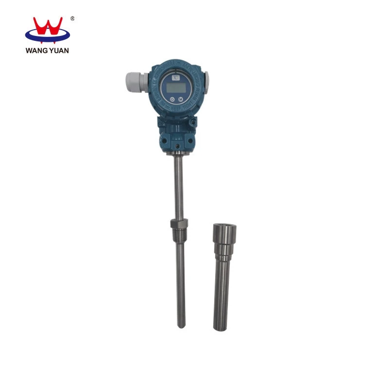 WBZP LCD display 0 to 100 degree celsius 4-20mA Temperature sensor RTD Pt100 with thermowell type