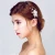 Import Wedding bride pink flower rhinestone hair stick hair accessories from China