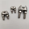 Well Priced wire rope cross clips steel clamp small steel clamp