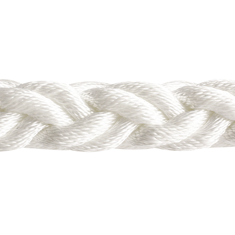 White Color 10-160mm 2 inch custom 8 strands Braided Nylon Rope For Marine boat &ship rope