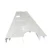 Import White pvc plastic extrusion profile top cover with punching holes 187mm wide from China