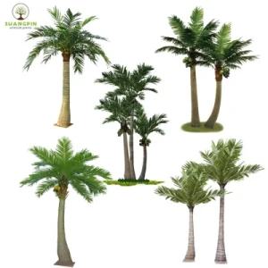 Wholesale Artificial Plastic Outdoor Coconut Palm Tree for Garden Decoration Home Decor