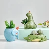 Wholesale Cartoon Animal Pot Kindergarten Shelf Personality Simulation Flower Pots For Plants Meaty Potted Decoration Flowerpot