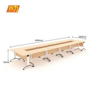 Wholesale cheap latest design Freely combinable 10 person square conference table
