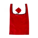Wholesale Colorful Promotion 210D Foldable Convenient Carry Folding Shopping Bag