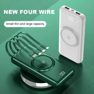 Wholesale Consumer Electronics Power Banks Charger Battery 10000mAH Universal Charger  Quick Charger With Cable