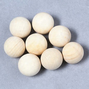 Wholesale custom baby teething round wooden bead DIY jewelry supplies natural lotus wood bead