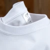 Wholesale customized white round neck t-shirt men stock round neck t-shirt