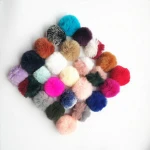 Wholesale faux fur pom poms puff ball for sandals