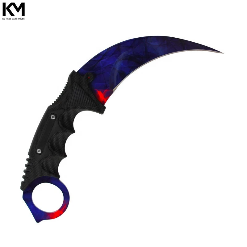 Wholesale Golden Fix blade hunting knife small karambit utility knives