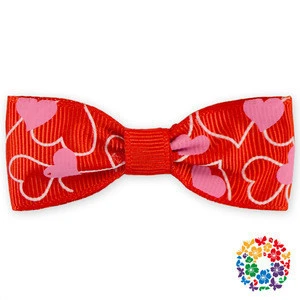 Wholesale Hair Bow Cute Ribbon Flowers Valentines Day Hair Clips Hair Bows Barrettes For Little Girls