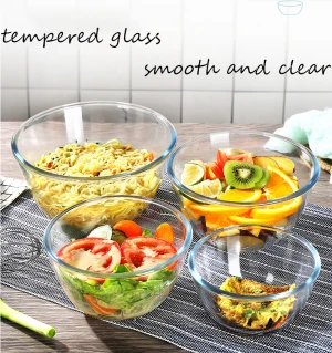 Wholesale Heat Resistant Glassware in Bulk Big Size Salad Bowl Mixing Bowl
