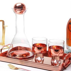 Wholesale High Quality Hand made Drinking Glassware Glass Water Jug Set Glass Pitcher With Glass Cup Set