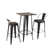 Wholesale Industrial bar furniture wrought iron high tables and bistro night club bar stools high chair furniture
